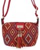 Torebki Damskie Listonoszki w Stylu Boho firmy Herisson Czerwona
